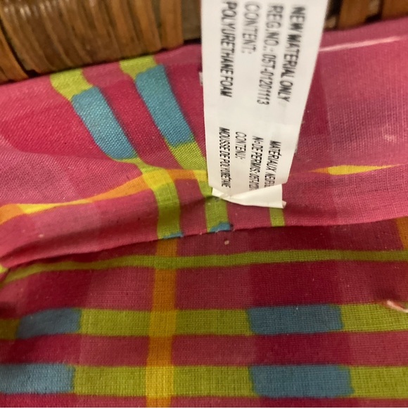 Picnic Basket Bag-Use as Bag or Picnic Basket-Great lining, cute! VTG style - Picture 8 of 8